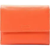 Esquire Leder Geldbörse Viktoria Wallet With Flap Flame Orange