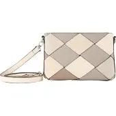 Gerry weber Umhängetasche Schultertasche Checker Shoulder Bag SHZ Cream-White beige mehrfarbig
