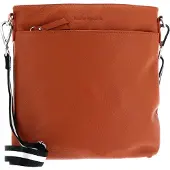 Bruno Banani Leder Umhängetasche Crossbody Bag Orange