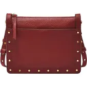 Fossil Leder Umhängetasche Schultertasche Taryn Crossbody Bag Scarlet weinrot