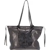PICARD Leder Schultertasche Favourite Shopper Meteorite blaugrau