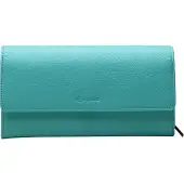 Esquire Leder Geldbörse Peru Ladies Purse Turquoise türkis