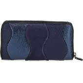Gabs Leder Geldbörse GMONEY17 Momu Scultura Inchiostro Blu blau