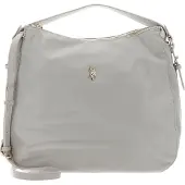 U.S. POLO ASSN. Schultertasche Houston Hobo Bag Light Grey hellgrau