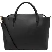 Marc O'Polo Leder Schultertasche Handtasche Taya Shopper Black schwarz