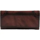 Bruno Banani Leder Geldbörse Wallet with Flap Brown braun