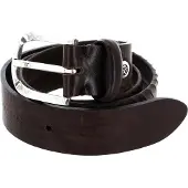 B.belt Vince Silver Ledergürtel