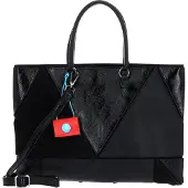 Gabs Leder Schultertasche Rioko Momu Sendai Black Shoulder Bag Nero schwarz