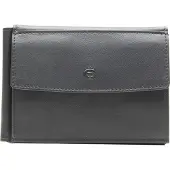 Esquire Leder Geldbörse Logo Clip Wallet Black schwarz
