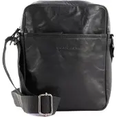 Bruno Banani Leder Umhängetasche Crossbody Bag Black schwarz