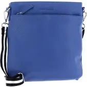 Bruno Banani Leder Umhängetasche Crossbody Bag Blue blau