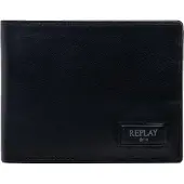 Replay Leder Geldbörse Wallet Black schwarz
