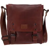 Mustang Leder Schultertasche Umhängetasche Natal Paola Shoulder Bag Cognac braun