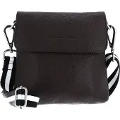 Bruno Banani Leder Schultertasche Umhängetasche Crossbody Bag Brown dunkelbraun