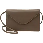 Marc O'Polo Leder Umhängetasche Caia Crossbody Bag Dark Walnut dunkelbraun