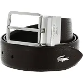 Lacoste Elegance Punch Plain Leather Belt
