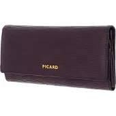 PICARD Leder Geldbörse Calais 1 Flap Wallet Vino violett