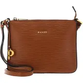 PICARD Umhängetasche Schultertasche Calais Crossbody Bag Cognac hellbraun