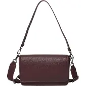s.Oliver 2167575.3905.ONESIZE, Hobo-Tasche, Magnetverschluss, Klappverschluss, Erwachsener, Rot, 100% polyurethane; lining: 100% polyester, Nicht waschen