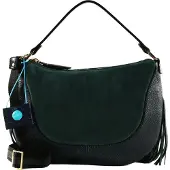 Gabs Leder Schultertasche Umhängetasche Marty TG Bowling Bag Abete dunkelgrün