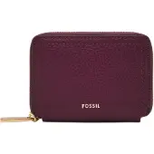 Fossil Kartenetui Logan Zip Around Card Case RFID Amethyst violett