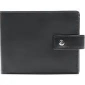 Esquire Leder Geldbörse Rome Scheintasche Black schwarz