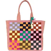 Oilily Schultertasche Stevie Shopper Rosette altrosa