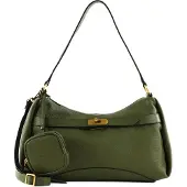 PICARD Leder Umhängetasche Schultertasche Odeon Hand Bag Olive olivgrün