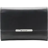 Esquire Leder Geldbörse Helena RFID Lady Wallet Black schwarz