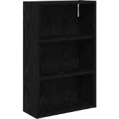 vidaXL Badezimmer-Wandschrank Schwarz Eichen-Optik 40 x 16 x 62,5 cm