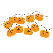 Dapo Leuchten Halloween Dekoration Lichterkette Pumpkin 10 flammig