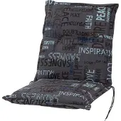 Kettler Auflage Niederlehner Florence 0575 anthrazit Schrift 100x50x8 cm KETTtex