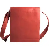 Harold's Leder Umhängetasche Campo Messengerbag Upend Red rot