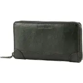Bruno Banani Leder Geldbörse Zip Around Wallet Black schwarz