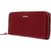 Bruno Banani Leder Geldbörse New York Double Zip Around Wallet Red rot