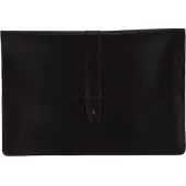 Buckle & Seam Leder Laptop Sleeve Aspen Braun