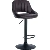 CLP Barhocker Milet Kunstleder schwarz braun