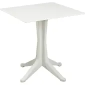 Progarden Tisch Ponente 70 x 70 cm weiß quadratisch