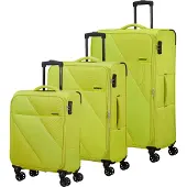 American Tourister Trolley Sun Break 3 PC Set A Lime neongelb 80cm