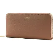 Lacoste Leder Geldbörse Zip Wallet Tulle rosa