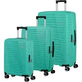 American Tourister Roadrush Trolley Set A Aqua Turquoise türkis 77cm