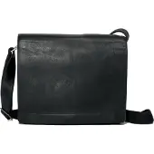 Harold's Leder Businesstasche Umhängetasche Campo Messengerbag Black schwarz