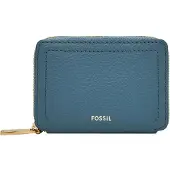 Fossil Kartenetui Logan Zip Around Card Case RFID Drizzle blau
