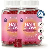Yuicy Hair Glow – Biotin Gummibärchen für gesunde Haare & zur Unterstützung bei Haarausfall 120 St Fruchtgummi