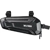WildmanT Wildman, Wasserdichte, stoßfeste Fahrradtasche (1.8L, Klettverschluss), Schwarz