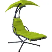 Leco Schwingliege grün - Maße: 180 cm x 103 cm x 200 cm; 36000107