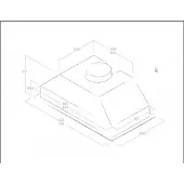 Elica PRF0142728 cooker hood Built-under Aluminium, White