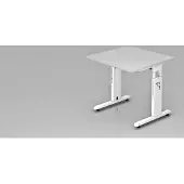Hjh OFFICE PRO MEGA 8 W - 80 x 80 höhenverstellbar Grau/Weiß