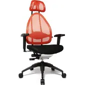 Topstar Bürostuhl Open Art 2010, OPA0T B940 Stoff orange, Gestell schwarz
