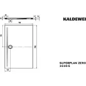 Kaldewei 364047983664 DW SUPERPLAN ZERO Mod.1610-5, 900 x